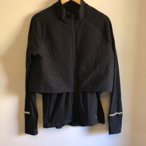 Sweaty Betty Fast Track Padded Running Jacket in black